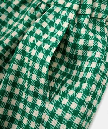 DIGAWEL  Gingham Easy Pants【GREEN】