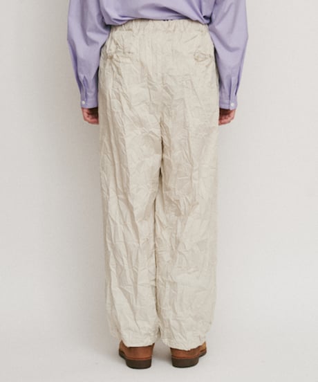 DIGAWEL  Wide lounge pants (crease finish)【SAND BEIGE】