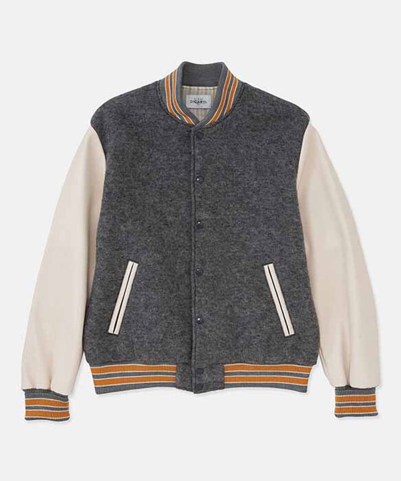 URU TOKYO×DIGAWEL Varsity Jacket【GRAY】 | welles