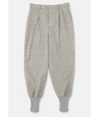 DIGAWEL 2Tuck tapered hem rib pants【GRAY】