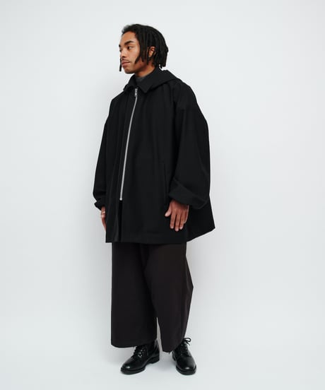 DIGAWEL Belt pants ① moleskin【BLACK】