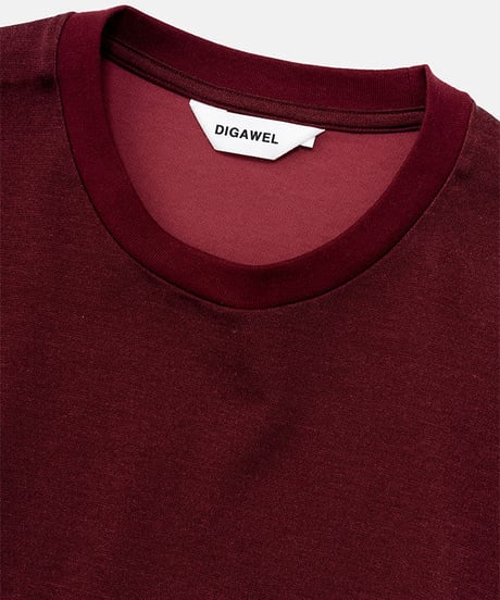 DIGAWEL  Oversized T-shirt【MAROON】