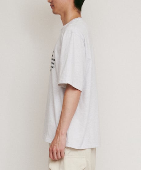 DIGAWEL Statement T-shirt【ASH GRAY】