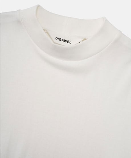 DIGAWEL  Mock neck L/S T-shirt【WHITE】