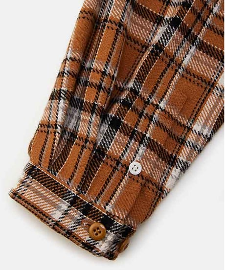 DIGAWEL Hoodie shirt【L.BROWN×BK】
