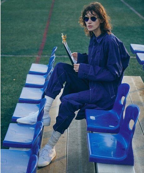 DIGAWEL  Raglan sleeve Coat (garment dye)【BLUE】