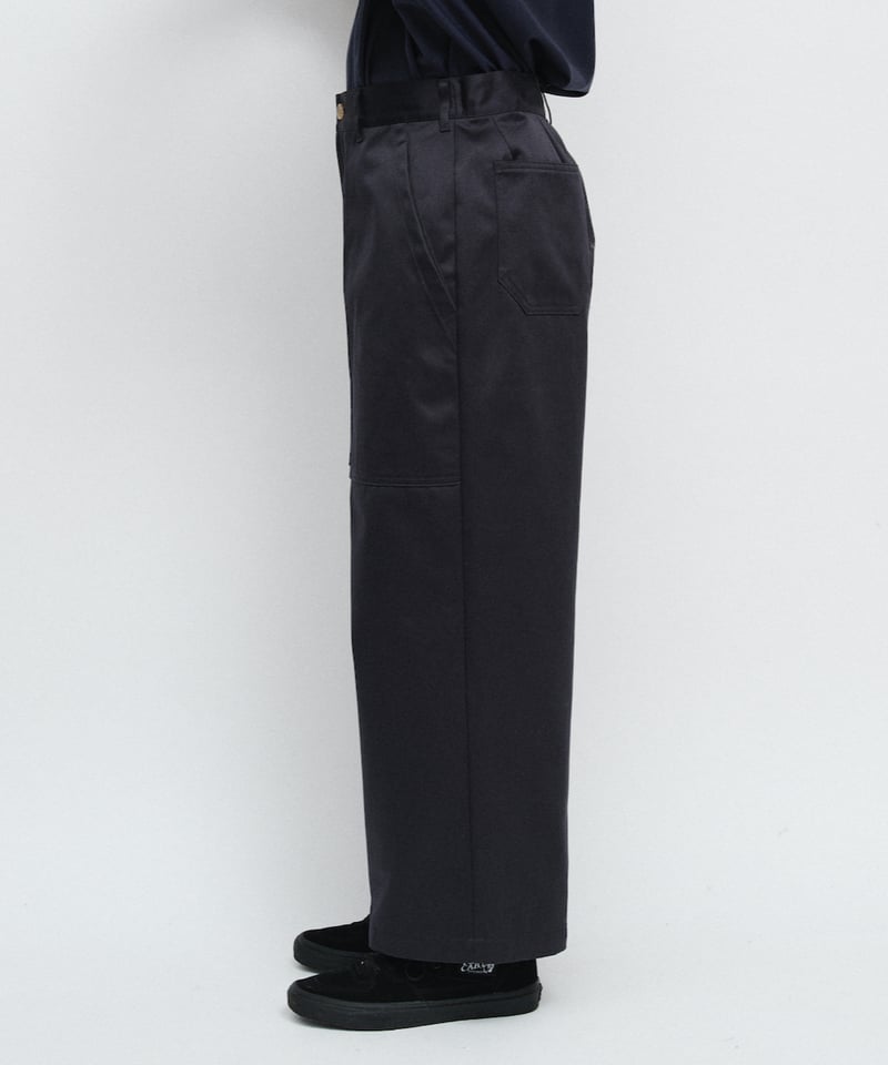 DIGAWEL Wide high water pants【NAVY】 | welles DIGAWEL Wide high water pants【NAVY】 | welles