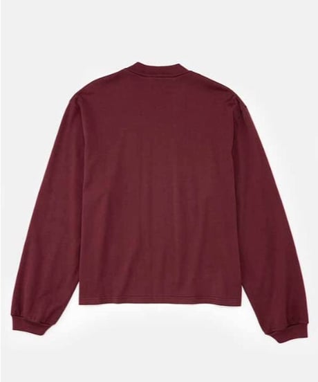 DIGAWEL  Mock neck L/S T-shirt【BURGUNDY】