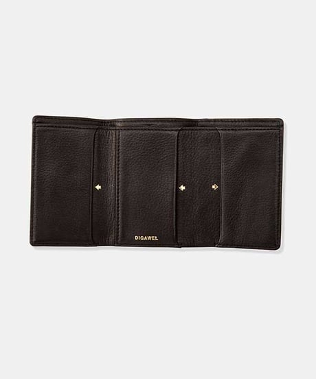DIGAWEL  THREE FOLD PURSE【BLACK】