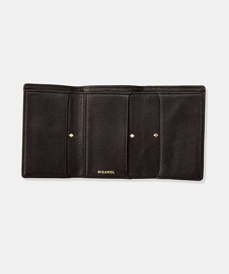 【新品未使用】DIGAWEL Three-Fold Purse ブラック DIGAWEL THREE FOLD PURSE【BLACK】 | welles
