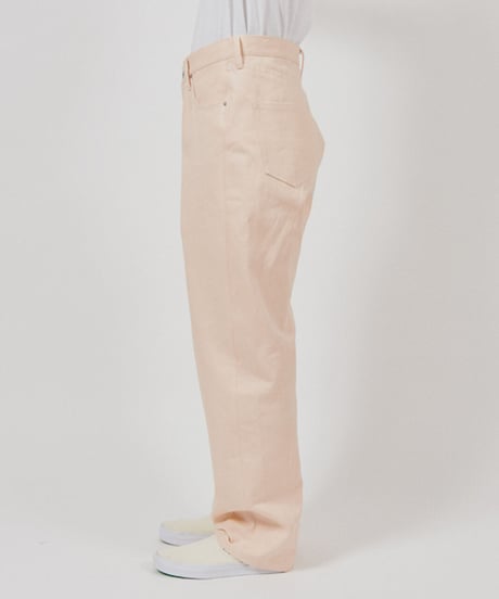 DIGAWEL  Straight Denim Pants (Pink white)