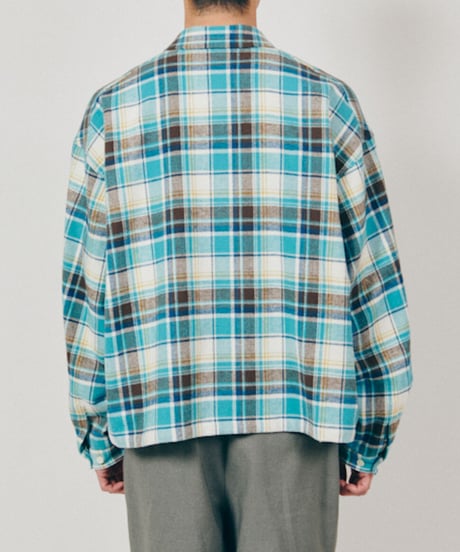 DIGAWEL  Oversized Crop top Shirt【TURQUOISE BLUE】