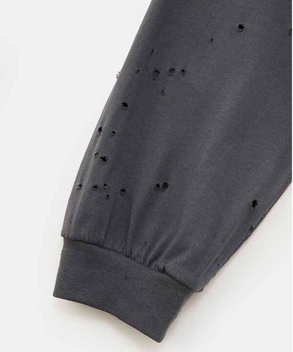 DIGAWEL Damage L/S T-shirt【BLACK】 | welles