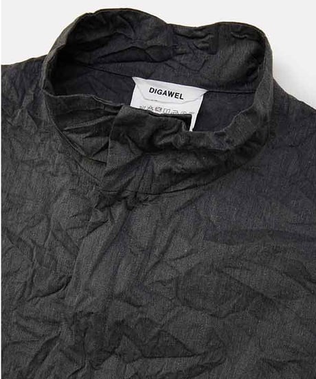 DIGAWEL Loose coat (crease finish)【GRAY】