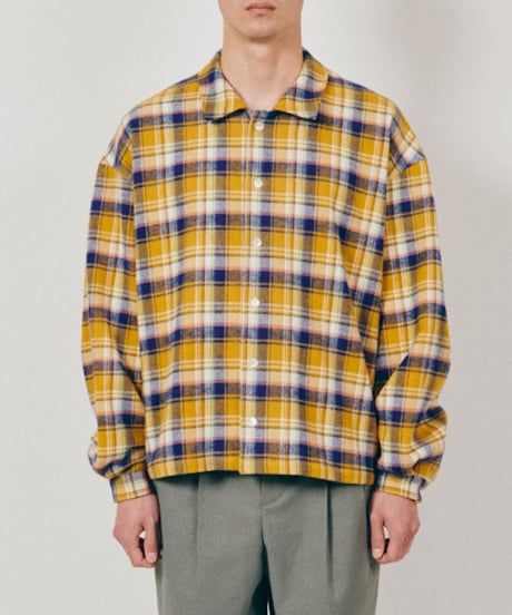 DIGAWEL  Oversized Crop top Shirt【MUSTARD】
