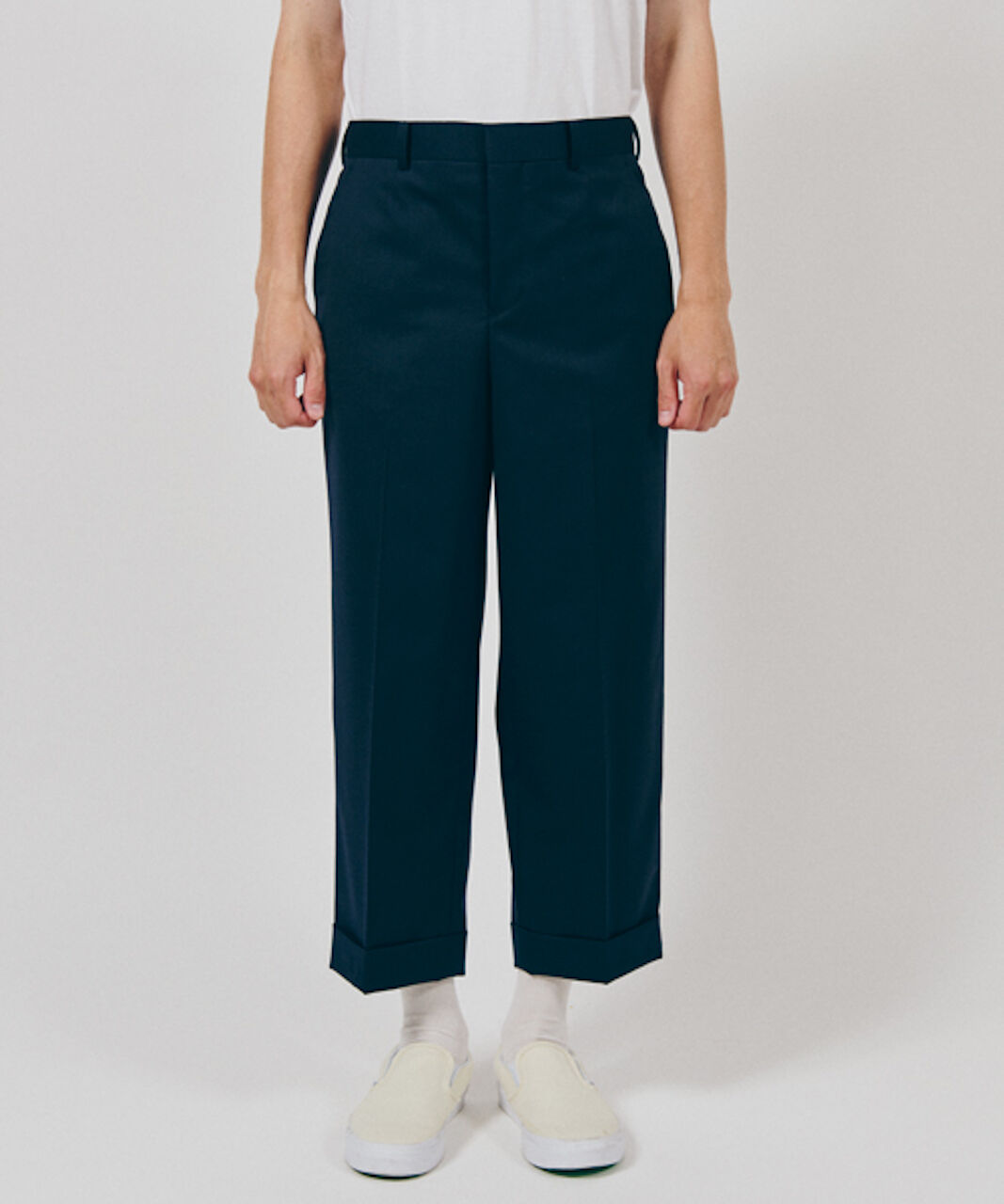 DIGAWEL Plain front Pants【GRAY】 | welles