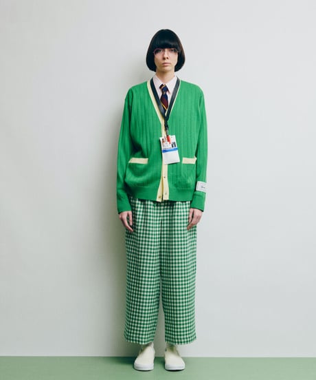 DIGAWEL  Gingham Easy Pants【GREEN】