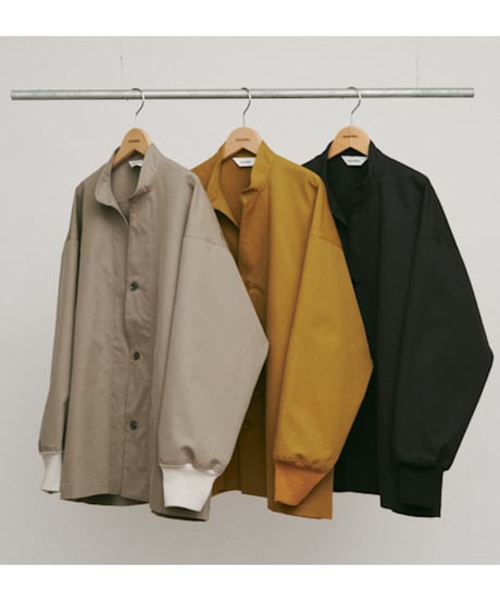 DIGAWEL Cuff rib shirt【BLACK】