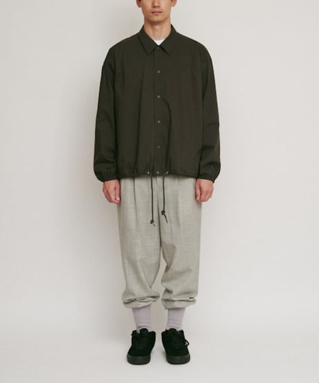 DIGAWEL 2Tuck tapered hem rib pants【GRAY】