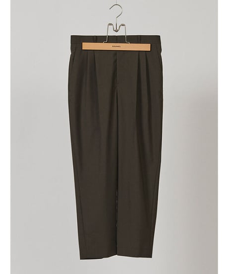 DIGAWEL  2 Tuck Tapered Pants ② combat wool【OLIVE】