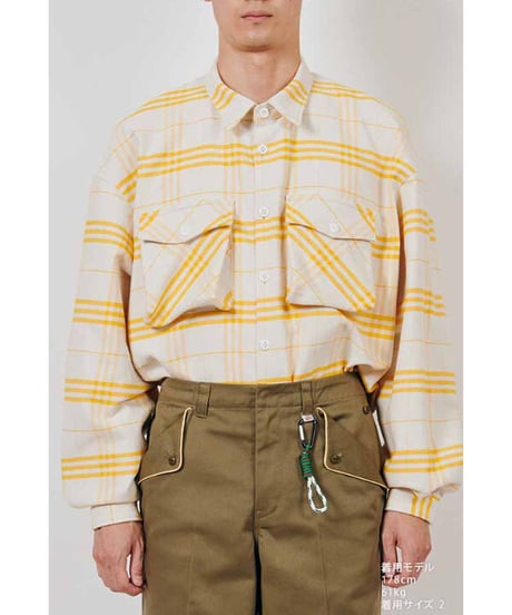 DIGAWEL  Oversized Shirt (Check) ①
