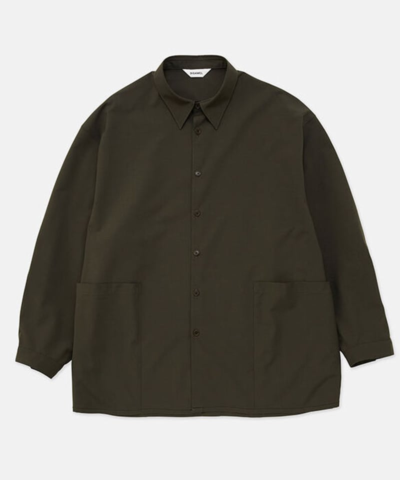 DIGAWEL Side Pocket Oversized Shirt【OLIVE】 | w