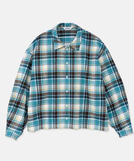DIGAWEL  Oversized Crop top Shirt【TURQUOISE BLUE】