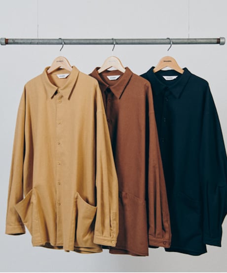 DIGAWEL  Side Pocket Oversized Shirt【BEIGE】