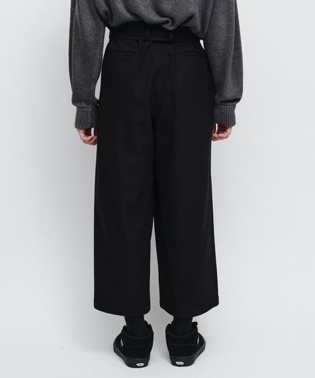 DIGAWEL Belt pants ② twill【BLACK】