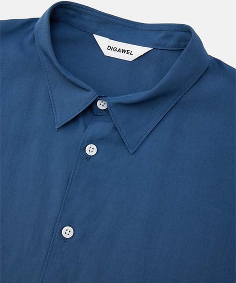 DIGAWEL Side pocket S/S shirt ②【NAVY】