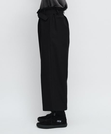 DIGAWEL Belt pants ② twill【BLACK】