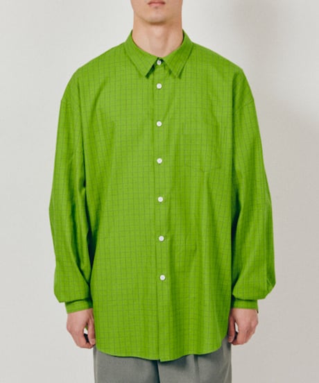 DIGAWEL  Oversized Shirt ① check【GREEN】