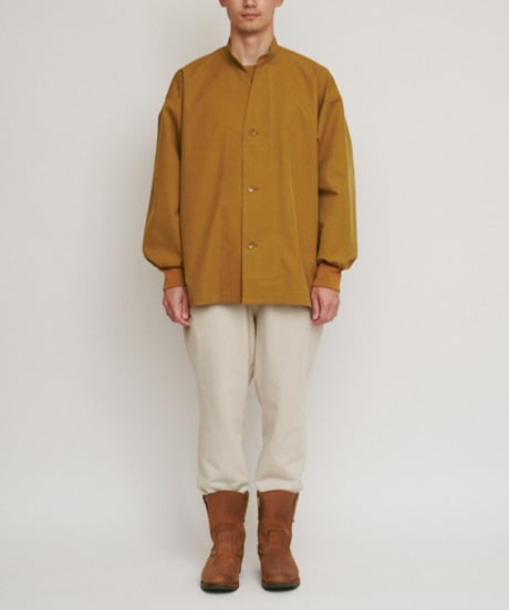 DIGAWEL Cuff rib shirt【CAMEL】