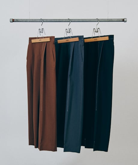 DIGAWEL  Stitch 1Tuck Pants【BLACK】