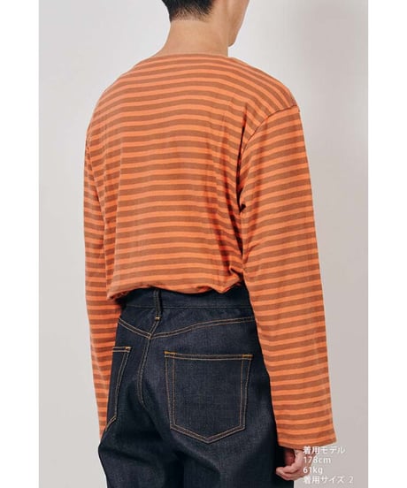 DIGAWEL  Boat neck L/S【ORANGE】