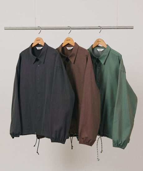 DIGAWEL  Coach L/S Shirt jacket【BROWN】