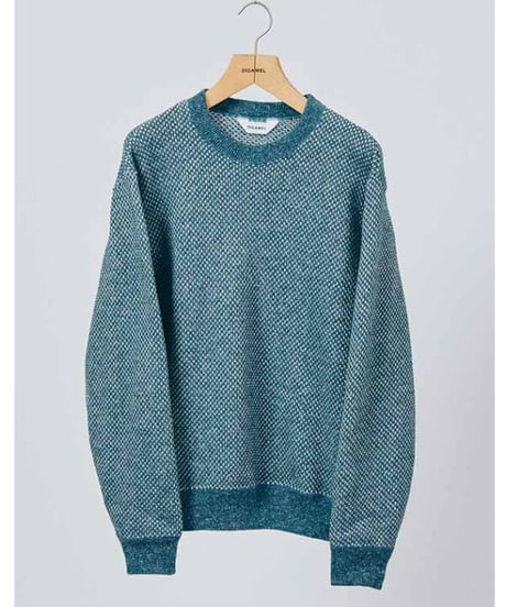 DIGAWEL  Hexagonal patterns Sweatshirt【GREEN】