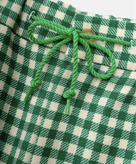 DIGAWEL  Gingham Easy Pants【GREEN】