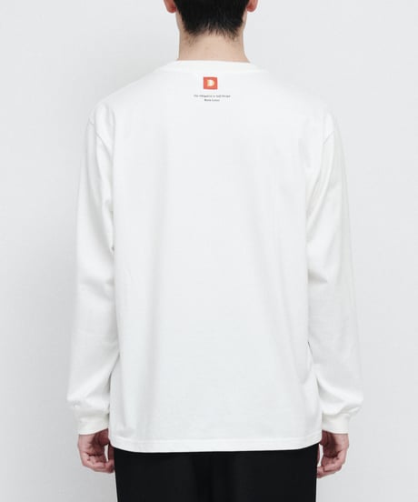 DIGAWEL Statement L/S T-shirt【WHITE】