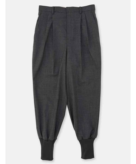 DIGAWEL 2Tuck tapered hem rib pants【C.GRAY】
