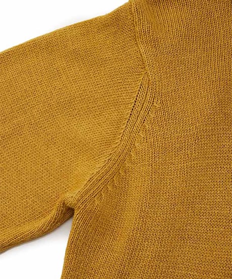 DIGAWEL Stonewashed silk turtleneck sweater【FADE MASTARD】