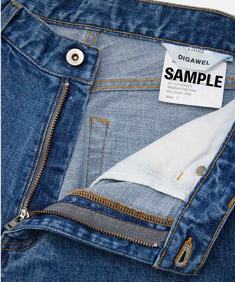 DIGAWEL Wide straight jeans【BLUE】