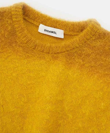 DIGAWEL Print Mohair Sweater【YELLOW】