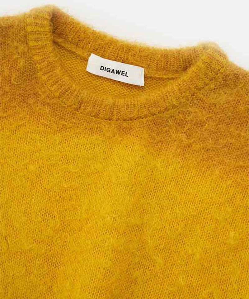 DIGAWEL Print Mohair Sweater【YELLOW】 | welles