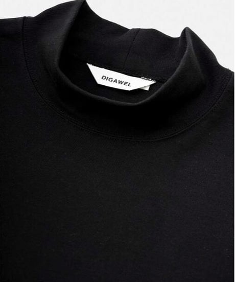 DIGAWEL  Mockneck L/S【BLACK】
