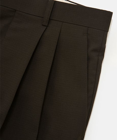DIGAWEL  2 Tuck Tapered Pants ② combat wool【OLIVE】