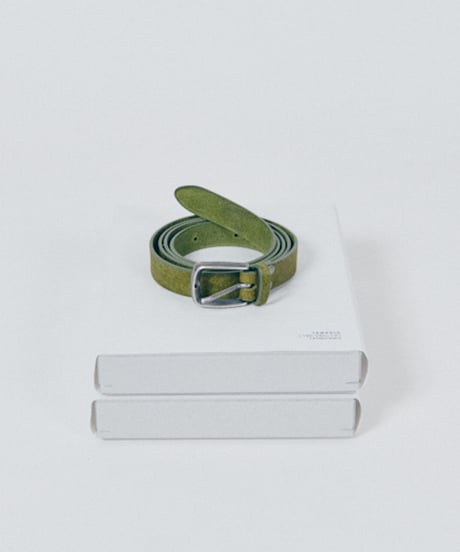 DIGAWEL  LEATHER BELT【OLIVE】