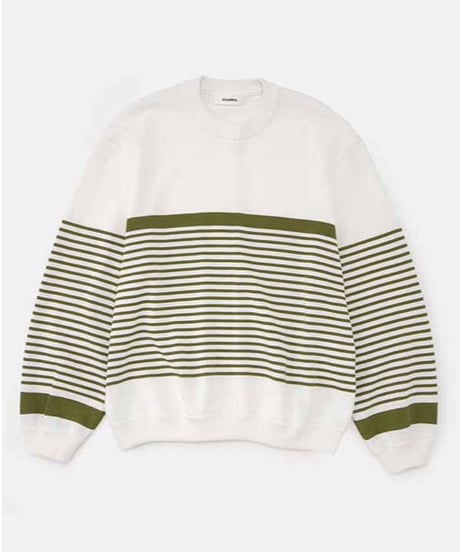 DIGAWEL  Border Sweater【GREEN】