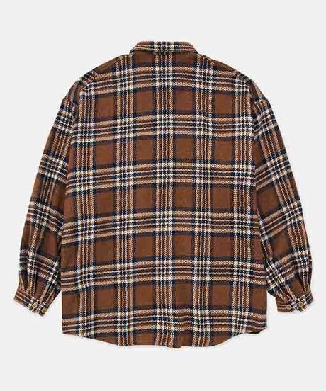 DIGAWEL  Oversized Check Shirt【BROWN】