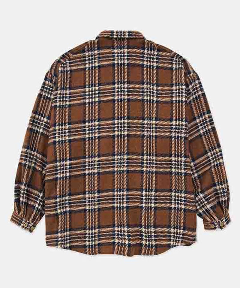 DIGAWEL Oversized Check Shirt【BROWN】 | welles